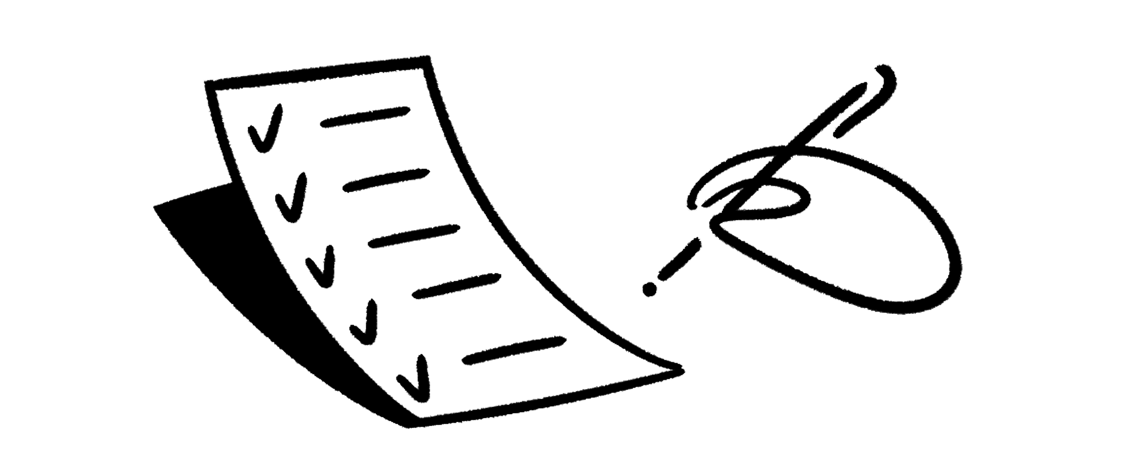 Illustration d’un formulaire d’inscription en train d’être rempli.