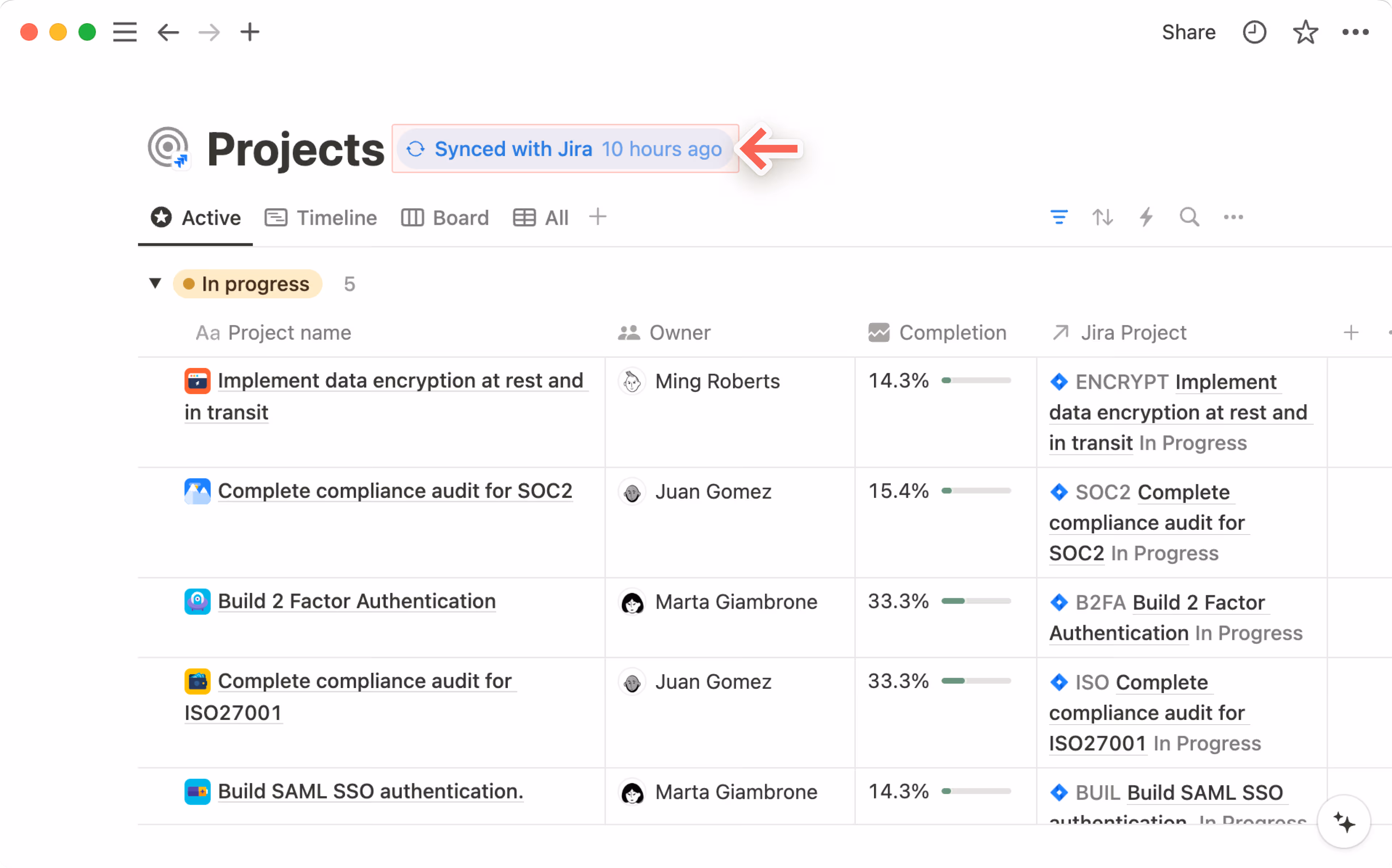 Aide : synchronisation avec Jira