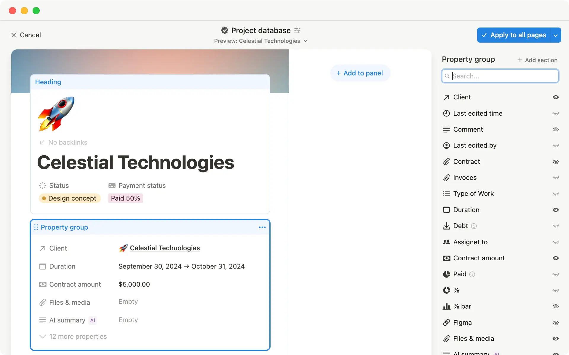 Captura de tela de imagem principal Layouts
