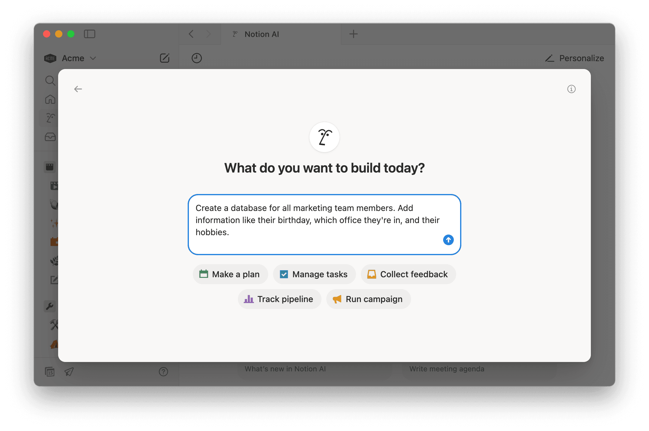 hc: notion ai for databases