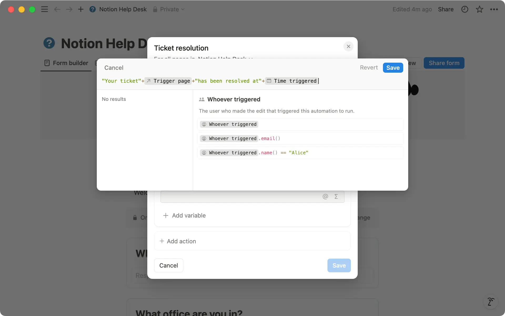 Use os sinais de '+' para sequenciar fórmulas. Se a fórmula estiver incorreta, ficará em vermelho