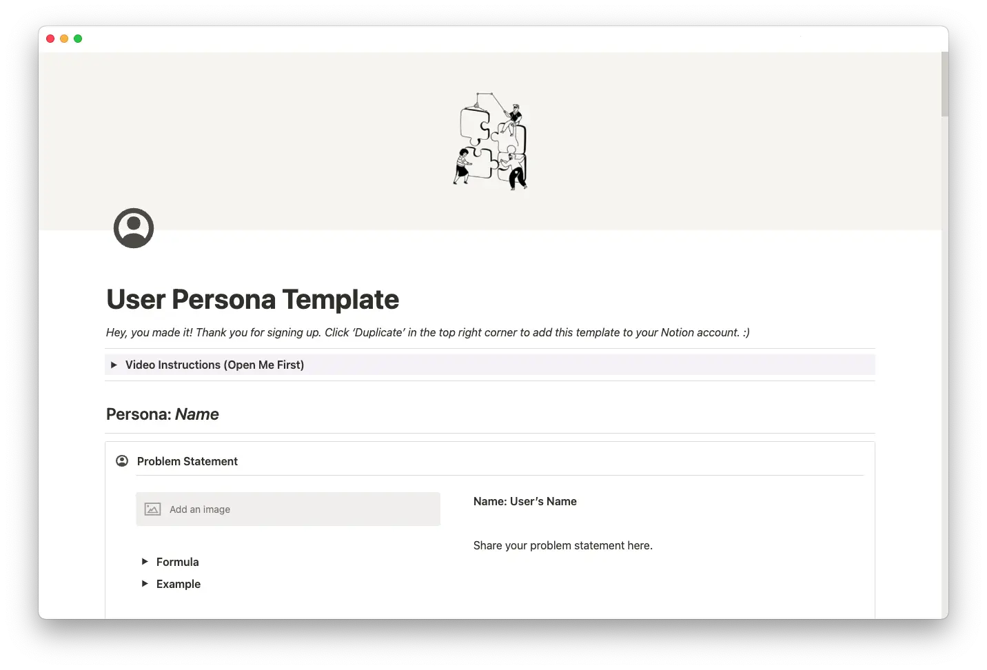 user persona template thumbnail