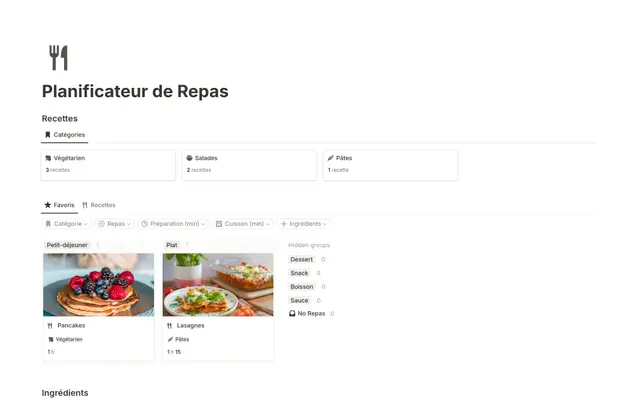 Planificateur de Repas